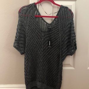 Silver knitted Over-top